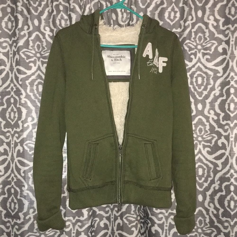 Abercrombie and Fitch fur zip up.